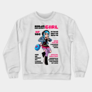 Ninja Delivery Girl Crewneck Sweatshirt